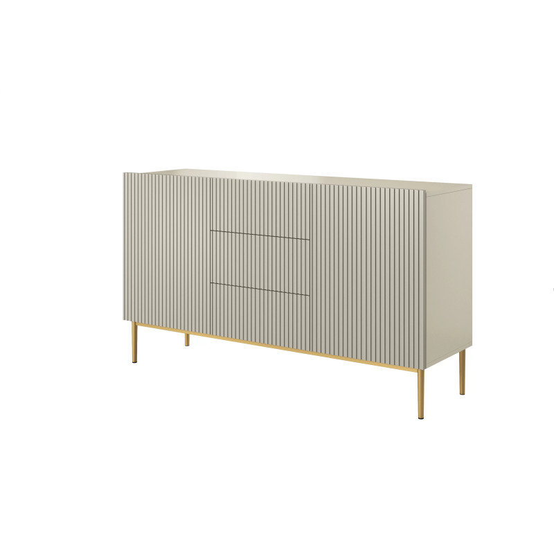 Dwudrzwiowa komoda Nicole 150 z szufladami Meble Bogart kaszmir Dwudrzwiowa komoda Nicole 150 z szufladami Meble Bogart kaszmir