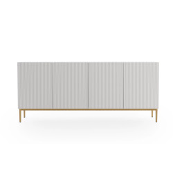 Czterodrzwiowa komoda Nicole 200 Meble Bogart biała Czterodrzwiowa komoda Nicole 200 Meble Bogart biała