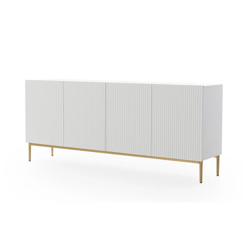 Czterodrzwiowa komoda Nicole 200 Meble Bogart biała Czterodrzwiowa komoda Nicole 200 Meble Bogart biała