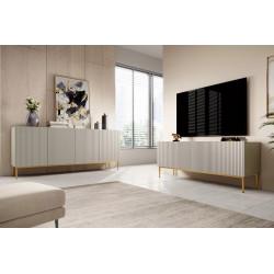 Zamknięta szafka RTV Nicole 150 Meble Bogart kaszmir