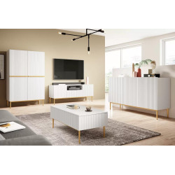 Szafka RTV z wnęką Nicole 150 Meble Bogart biała