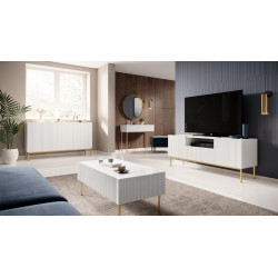 Szafka RTV z wnęką Nicole 150 Meble Bogart biała