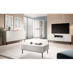 Szafka RTV z wnęką Nicole 150 Meble Bogart biała