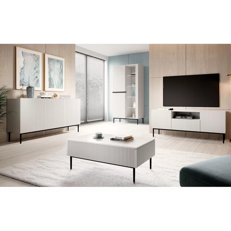 Szafka RTV z wnęką Nicole 150 Meble Bogart biała