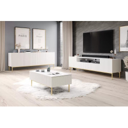 Szafka RTV z wnęką Nicole 200 Meble Bogart biała Szafka RTV z wnęką Nicole 200 Meble Bogart biała