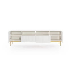 Szafka RTV z wnęką Nicole 200 Meble Bogart biała Szafka RTV z wnęką Nicole 200 Meble Bogart biała