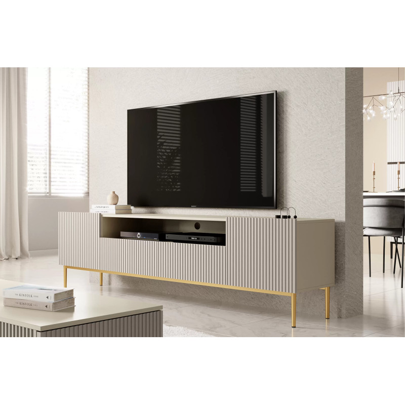 Szafka RTV z wnęką Nicole 200 Meble Bogart kaszmir