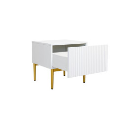 Zestaw szafek nocnych Nicole Meble Bogart białe