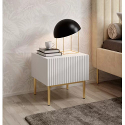 Zestaw szafek nocnych Nicole Meble Bogart białe