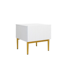 Zestaw szafek nocnych Nicole Meble Bogart białe