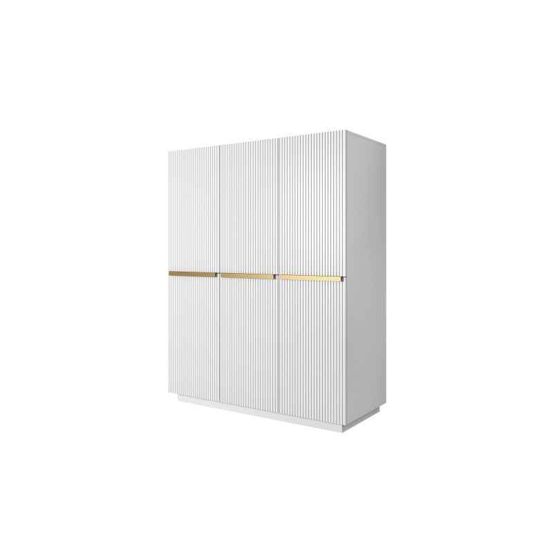 Trzydrzwiowa szafa Nicole 150 z szufladami i półkami Meble