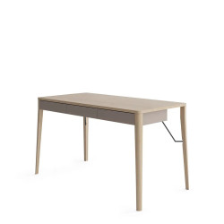 Nowoczesne biurko Match MK-01 Lenart dąb jasny/beż