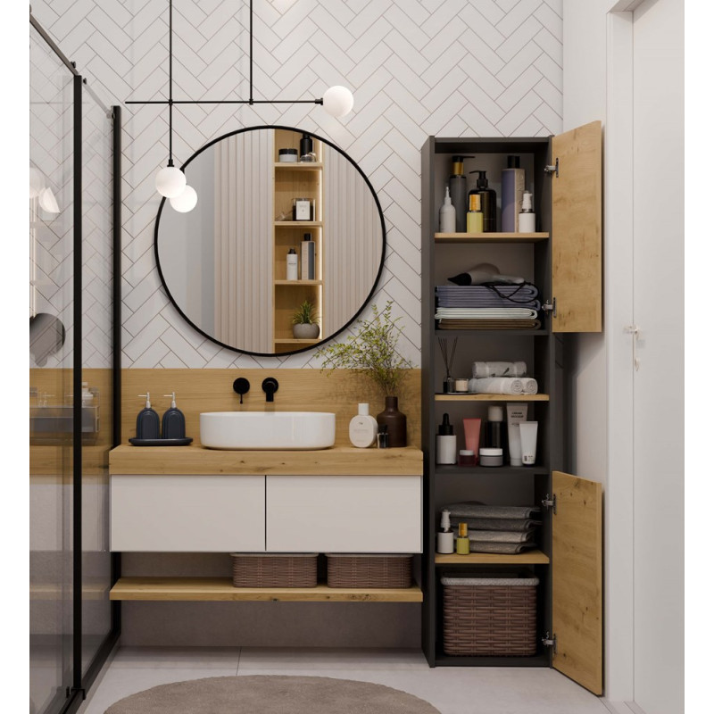 Słupek Łazienkowy Sara S40 Antracyt Artisan