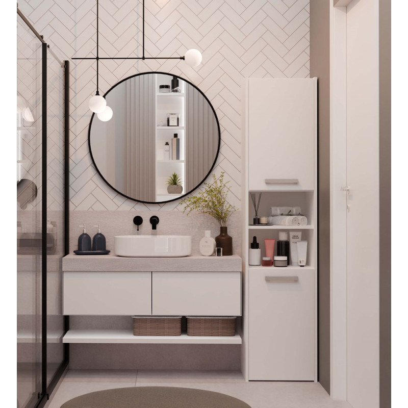 Słupek Łazienkowy Sara S40 Biały