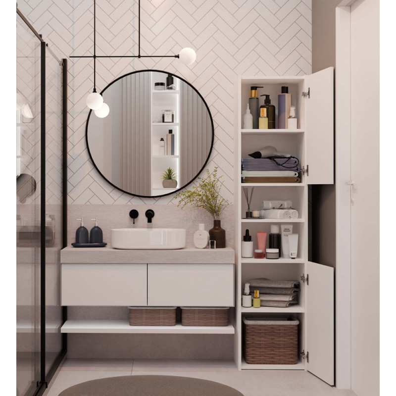 Słupek Łazienkowy Sara S40 Biały