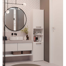 Słupek Łazienkowy Sara S40 Biały