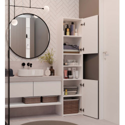 Słupek Łazienkowy Sara S40 Biały