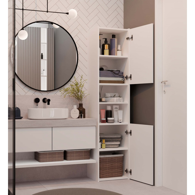 Słupek Łazienkowy Sara S40 Biały