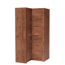 Szafa narożna Indianapolis 106cm I14 jesion jasny/ciemny/kraft
