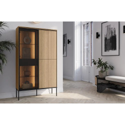 Witryna podświetlana Visso VI1DL Lenart Meble Kolekcja Visso