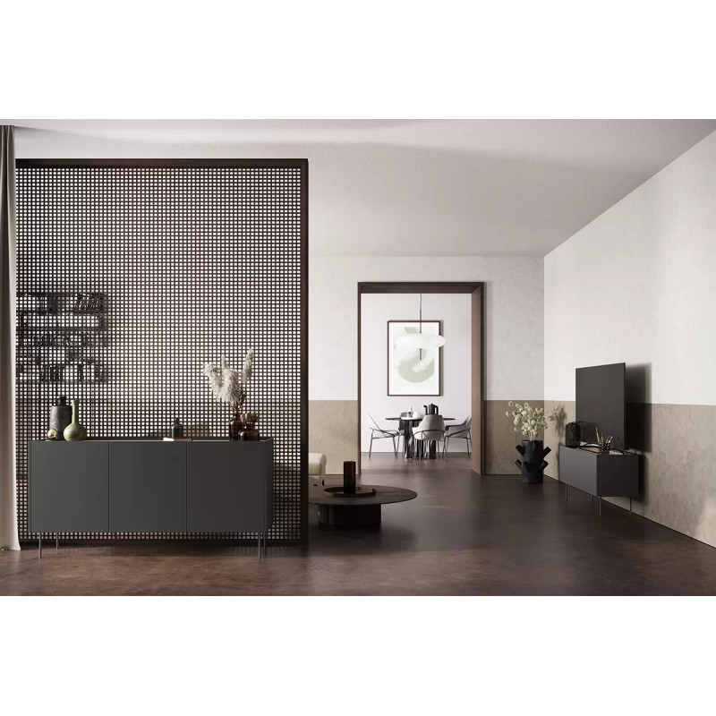 Komoda Desin 170cm Meble Bogart czarny mat/dąb nagano