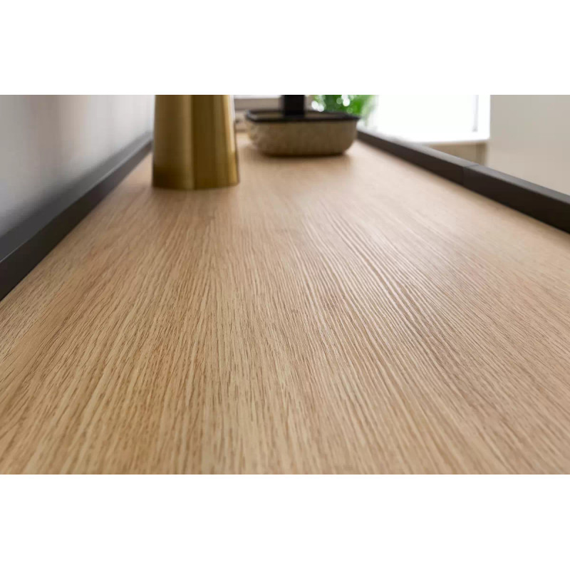 Szafka RTV Desin 220cm Meble Bogart czarny mat/dąb nagano