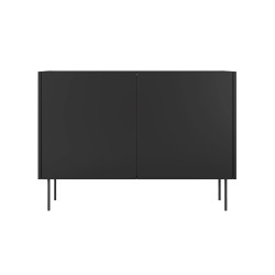 Komoda Desin 120cm Meble Bogart czarny mat/dąb nagano