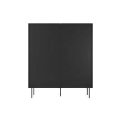 Kredens Desin z szufladami Meble Bogart czarny mat/dąb nagano Kredens Desin z szufladami Meble Bogart czarny mat/dąb nagano