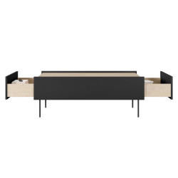 Stolik kawowy Desin Meble Bogart czarny mat/dąb nagano Stolik kawowy Desin Meble Bogart czarny mat/dąb nagano