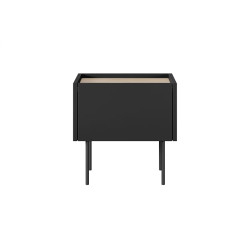 Szafka nocna Desin Meble Bogart czarny mat/dąb nagano Szafka nocna Desin Meble Bogart czarny mat/dąb nagano