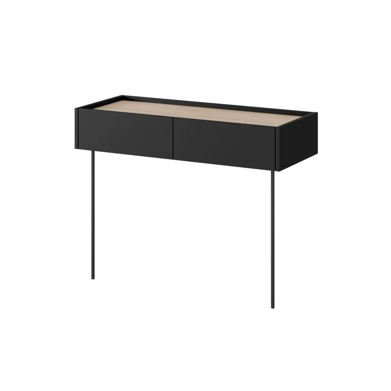 Toaletka Desin Meble Bogart czarny mat/dąb nagano