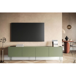 Szafka RTV Desin 220cm Meble Bogart oliwka/dąb nagano Szafka RTV Desin 220cm Meble Bogart oliwka/dąb nagano