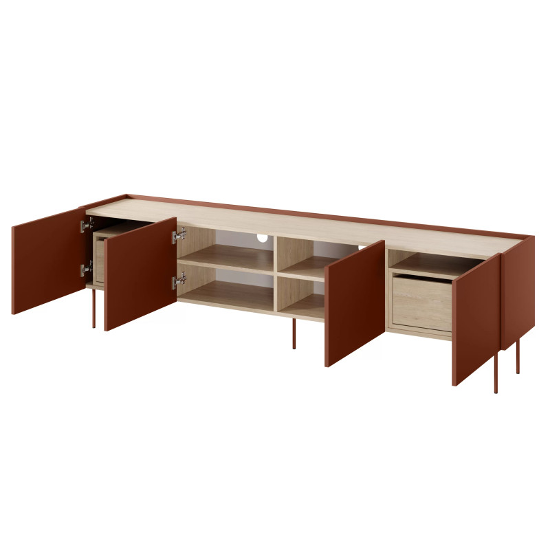 Szafka RTV Desin 220cm z 2 szufladami Meble Bogart ceramic