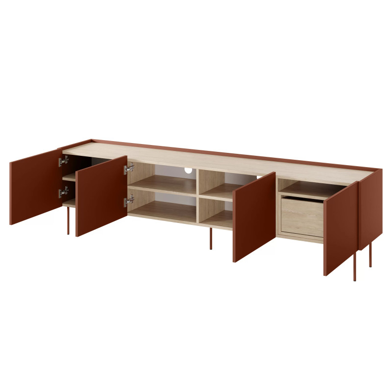 Szafka RTV Desin 220cm z 1 szufladą Meble Bogart ceramic