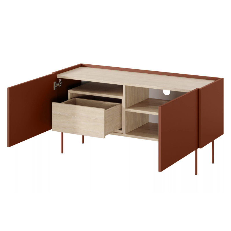 Szafka RTV Desin 120cm z 1 szufladą Meble Bogart ceramic