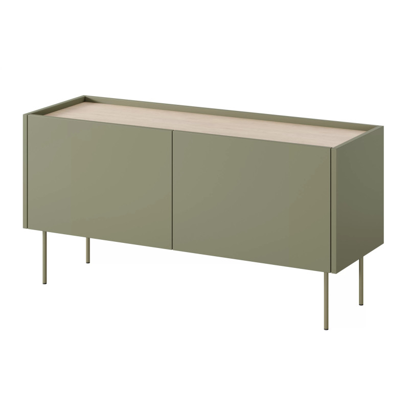 Szafka RTV Desin 120cm Meble Bogart oliwka/dąb nagano