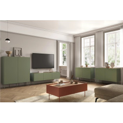 Komoda Desin 120cm Meble Bogart oliwka/dąb nagano Komoda Desin 120cm Meble Bogart oliwka/dąb nagano