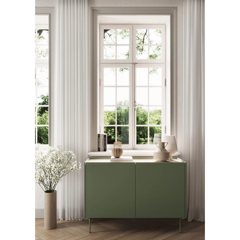 Komoda Desin 120cm Meble Bogart oliwka/dąb nagano