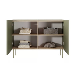 Komoda Desin 120cm Meble Bogart oliwka/dąb nagano Komoda Desin 120cm Meble Bogart oliwka/dąb nagano