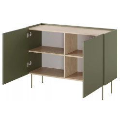 Komoda Desin 120cm Meble Bogart oliwka/dąb nagano Komoda Desin 120cm Meble Bogart oliwka/dąb nagano