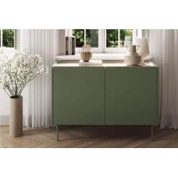 Komoda Desin 120cm Meble Bogart oliwka/dąb nagano Komoda Desin 120cm Meble Bogart oliwka/dąb nagano