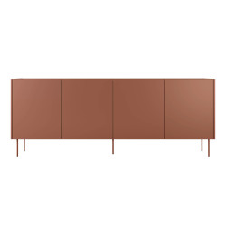 Komoda Desin 220cm Meble Bogart ceramic red/dąb nagano Komoda Desin 220cm Meble Bogart ceramic red/dąb nagano