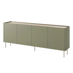 Komoda Desin 220cm Meble Bogart oliwka/dąb nagano
