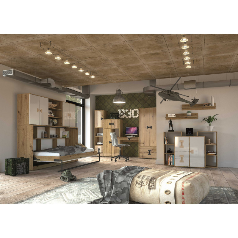 Łóżko 90x200 z kolekcji Index Meble Domel