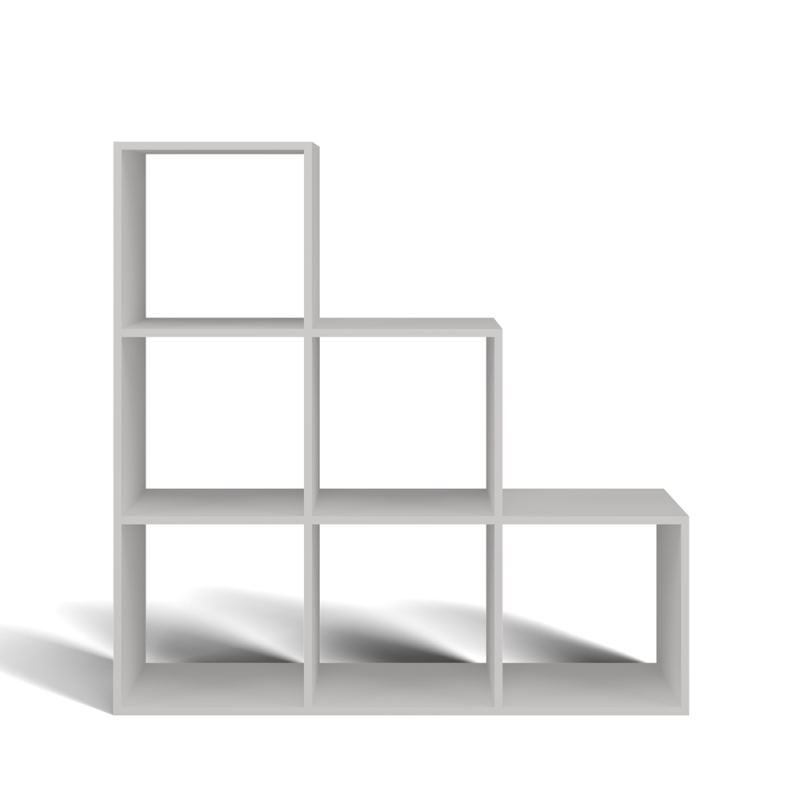 Regał Step 3X3 Rs-30 Biały