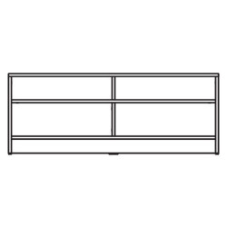 Szafka RTV z kolekcji Nero Meble Domel dąb artisan + biały