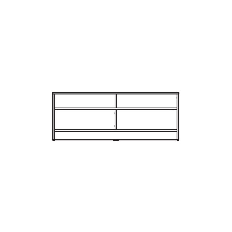 Szafka RTV z kolekcji Nero Meble Domel dąb artisan + biały