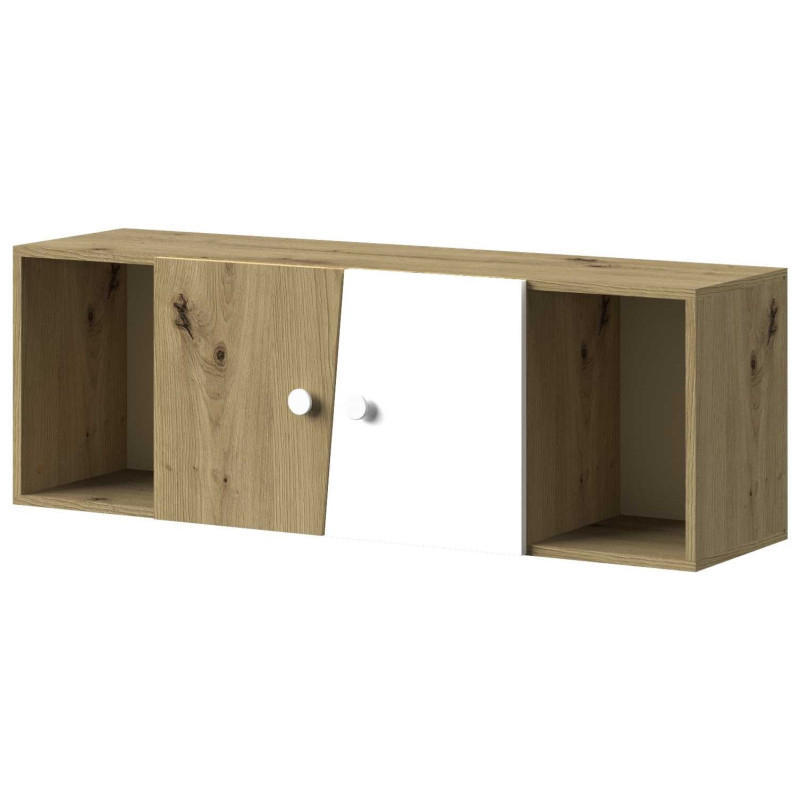 Szafka wisząca z kolekcji Nero Meble Domel dąb artisan + biały Szafka wisząca z kolekcji Nero Meble Domel dąb artisan + biały