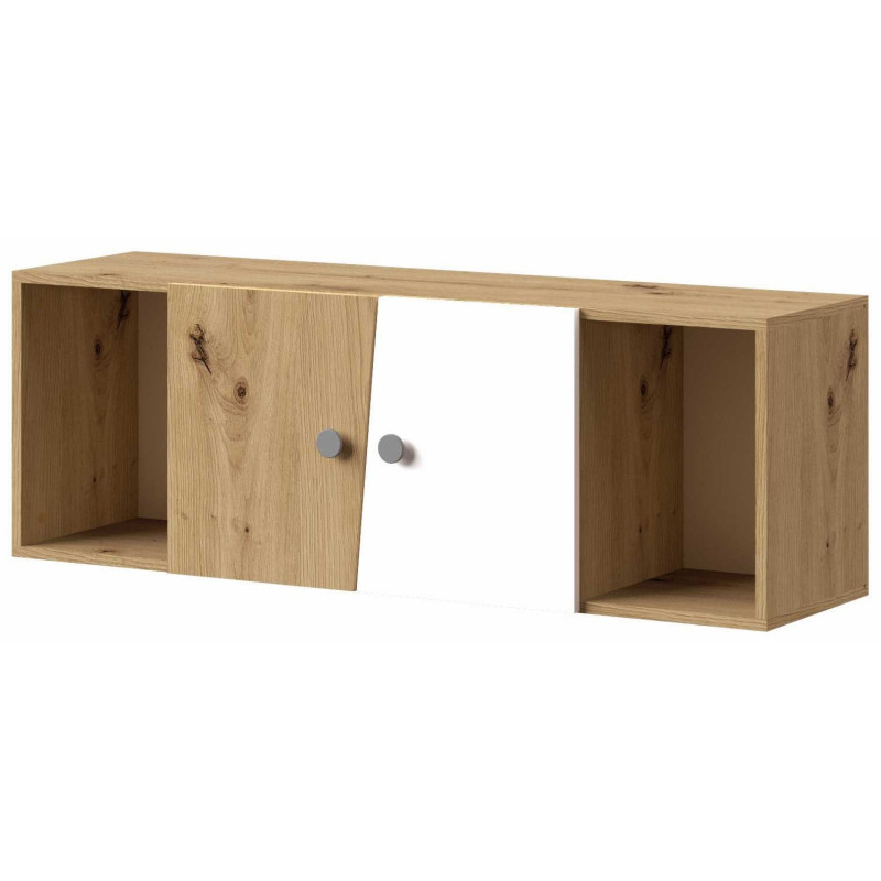 Szafka wisząca z kolekcji Nero Meble Domel dąb artisan + szary Szafka wisząca z kolekcji Nero Meble Domel dąb artisan + szary