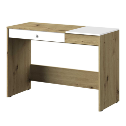 Biurko z kolekcji Nero Meble Domel dąb artisan + biały